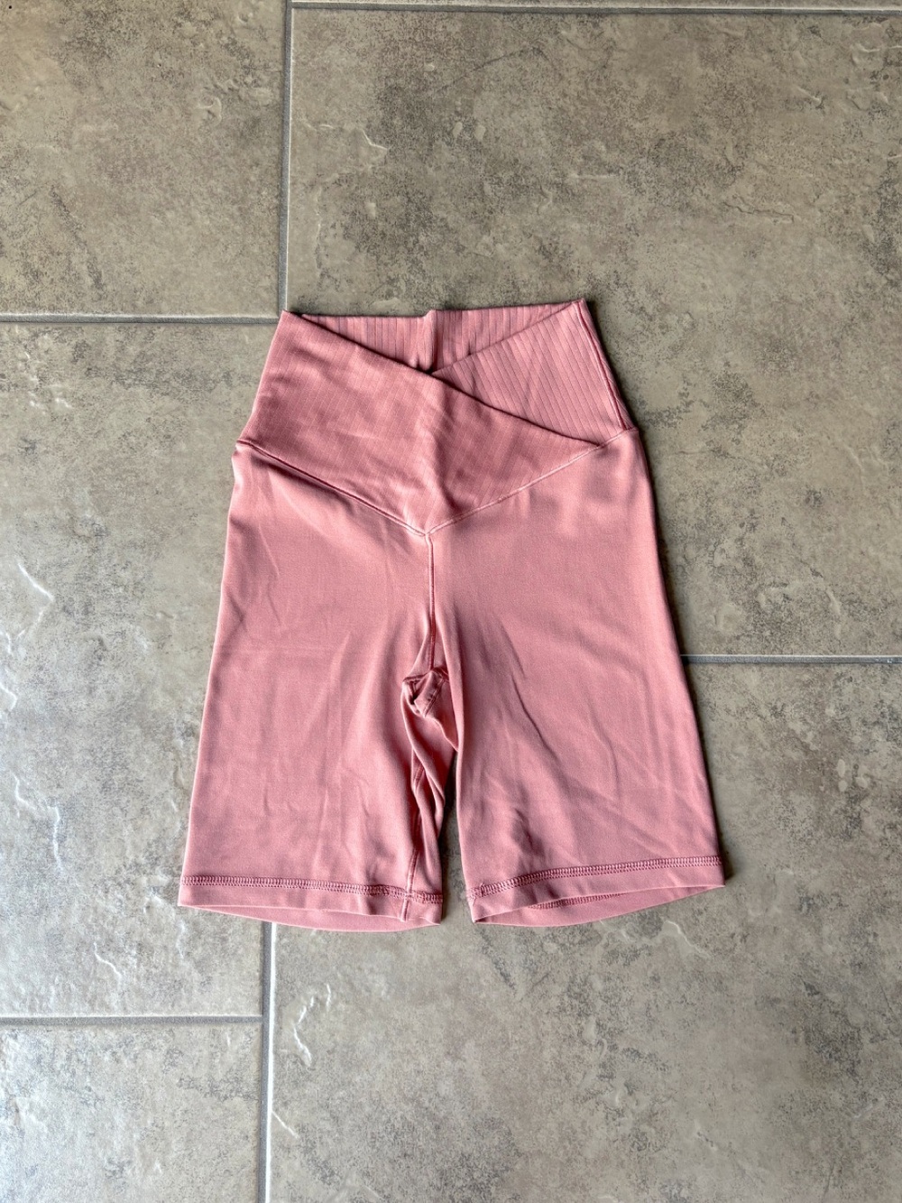 Aerie High-Waist Pink/Salmon Colored Bike Shorts • Size S